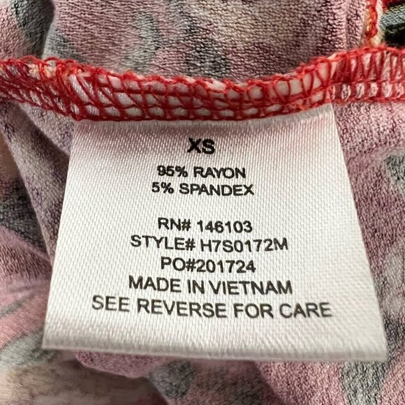 Hippie Rose Womens A Line Dress Multicolor Floral Stretch Sleeveless XS - Picture 11 of 11